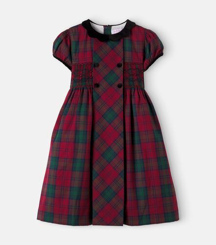 Vestido Arcadia de algodón a cuadros con lazo - La Coqueta - Modalova