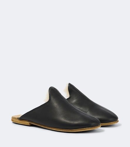 Sabah Shearling-lined leather mules - Sabah - Modalova
