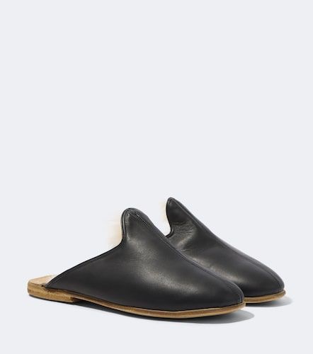Sabah Mules de piel con borrego - Sabah - Modalova