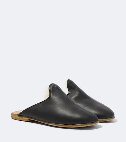 Sabah Shearling-lined leather mules - Sabah - Modalova
