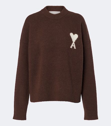 Pullover Ami De Coeur in misto alpaca e lana - Ami Paris - Modalova
