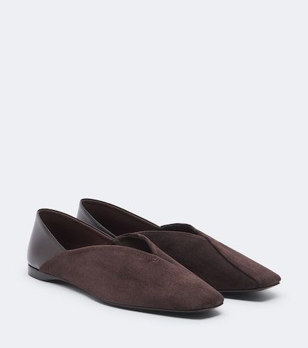 Slip-on-Schuhe aus Veloursleder und Leder - Max Mara - Modalova
