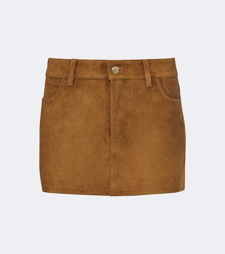 Cherry suede miniskirt - 7 For All Mankind - Modalova