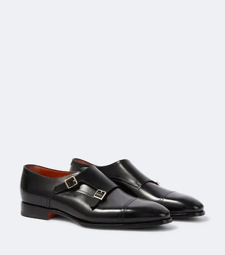 Santoni Leather monk strap shoes - Santoni - Modalova