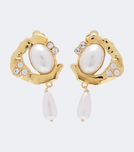 Orecchini pendenti con perle bijoux - Oscar de la Renta - Modalova