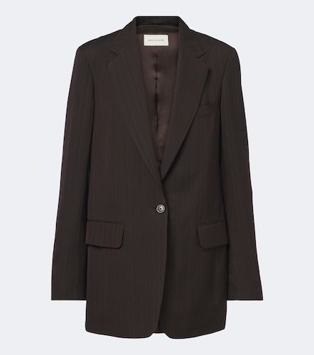 Chalk stripe single-breasted blazer - Dries Van Noten - Modalova
