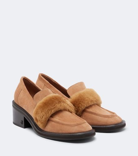 Pumps loafer Tylor in suede con shearling - Jimmy Choo - Modalova