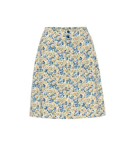 Falda Christa de crepé floral - A.P.C. - Modalova