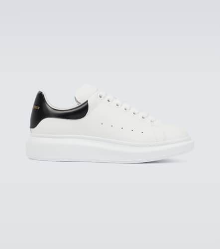 Oversized leather sneakers - Alexander McQueen - Modalova