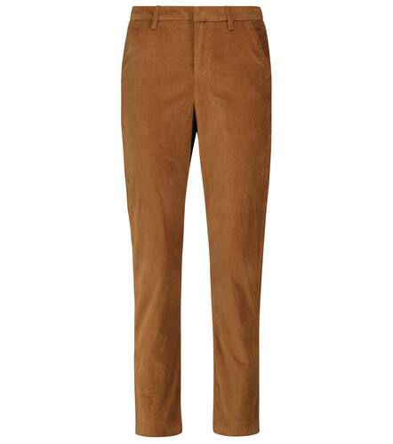 High-rise cotton-blend velvet pants - 7 For All Mankind - Modalova