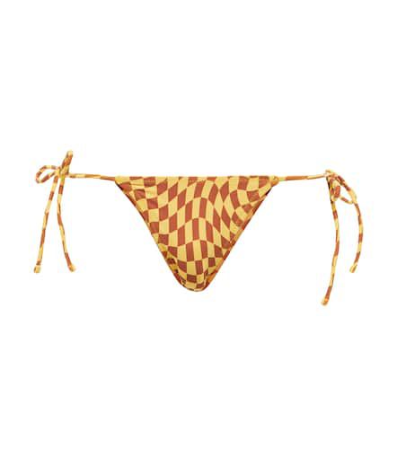 Praia checked self-tie bikini bottoms - Tropic of C - Modalova