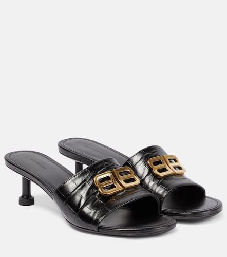 Groupie BB croc-effect leather sandals - Balenciaga - Modalova