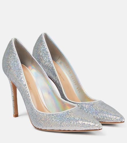 Glitter-embellished pumps - Gianvito Rossi - Modalova