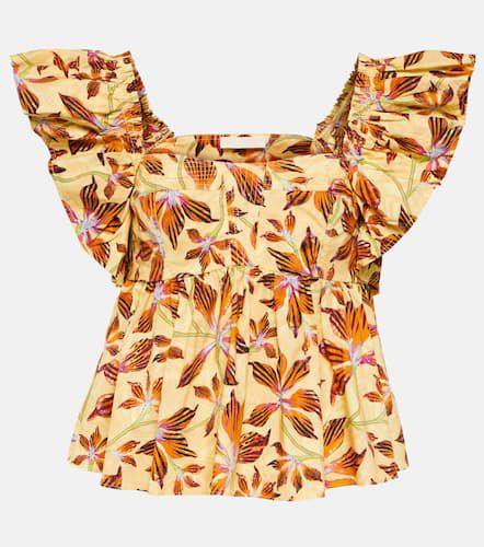 Romi floral cotton poplin top - Ulla Johnson - Modalova