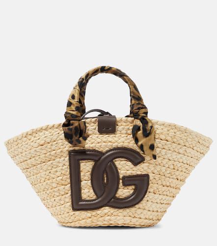 Kendra Small straw basket bag - Dolce&Gabbana - Modalova