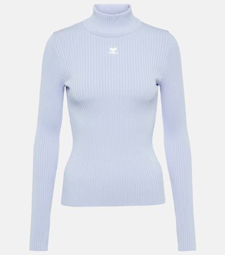 CourrÃ¨ges Logo ribbed-knit turtleneck sweater - Courreges - Modalova