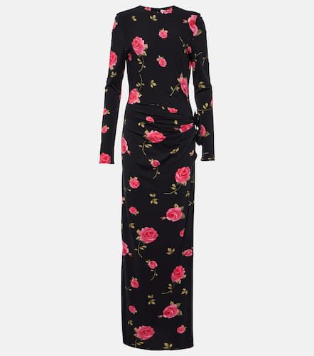 Floral-appliquÃ© gathered maxi dress - Magda Butrym - Modalova