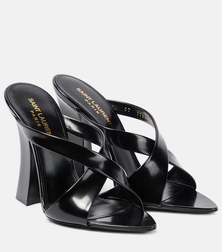 Saint Laurent Eva 110 leather mules - Saint Laurent - Modalova