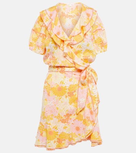 Aude floral wrap minidress - Poupette St Barth - Modalova