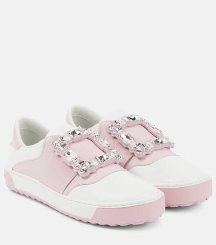 Very Vivier embellished leather sneakers - Roger Vivier - Modalova