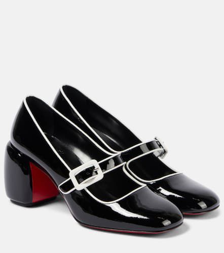 Minny Babe 70 patent leather Mary Jane pumps - Christian Louboutin - Modalova