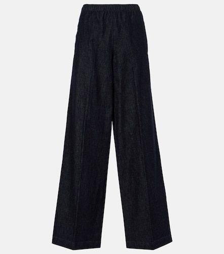 Pantalones anchos de sarga de algodón - Vince - Modalova