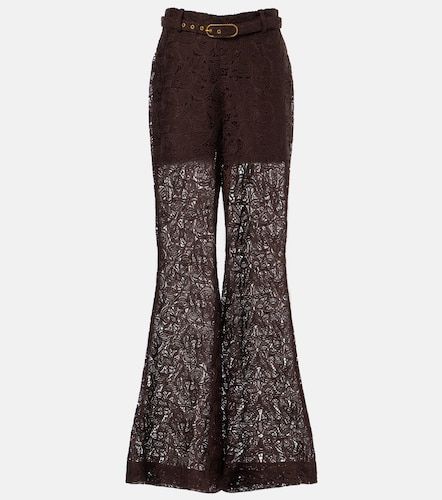Pantaloni flared in pizzo - Zimmermann - Modalova