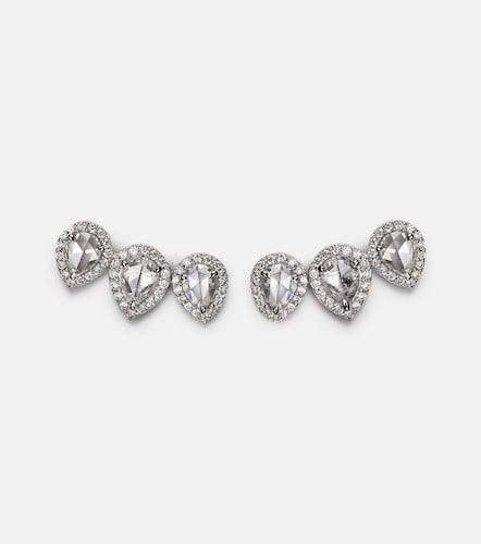 Orecchini Kanika in oro bianco 18kt con diamanti - Kamyen - Modalova