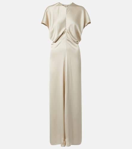 Bridal Slouch draped satin maxi dress - Toteme - Modalova