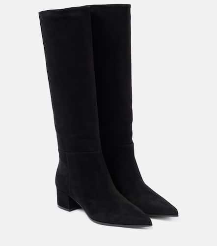 Suede knee-high boots - Gianvito Rossi - Modalova