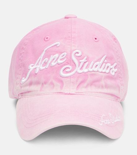 Logo cotton twill baseball cap - Acne Studios - Modalova