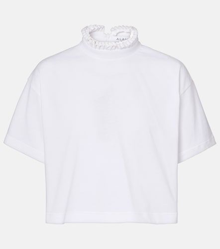 Alaïa Top cropped de jersey de algodón - Alaia - Modalova