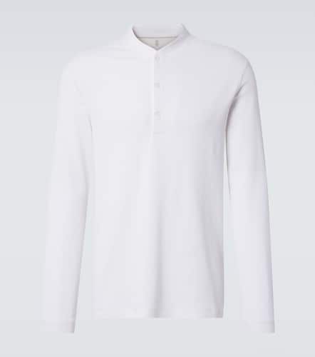 Cotton and silk Henley shirt - Brunello Cucinelli - Modalova