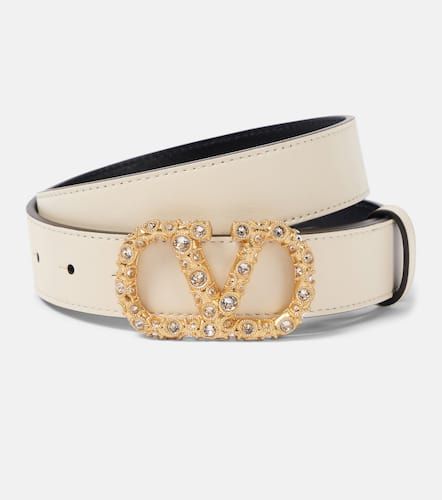 VLogo Signature embellished leather belt - Valentino Garavani - Modalova