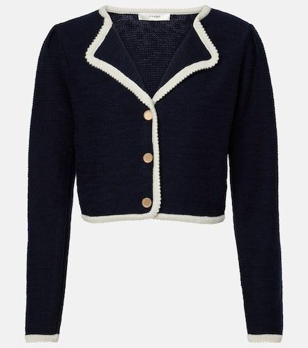 Top Corded Cardi de lana y algodón - Frame - Modalova