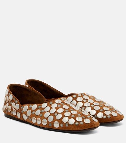 Jane studded suede ballet flats - Khaite - Modalova