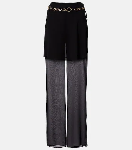 Belted silk wide-leg pants - Christopher Esber - Modalova