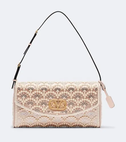 DeVain Small embellished satin shoulder bag - Valentino Garavani - Modalova