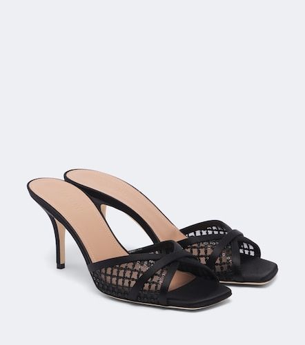 Mules Perla in raso e mesh - Malone Souliers - Modalova