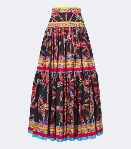 Falda larga Carretto de algodón - Dolce&Gabbana - Modalova