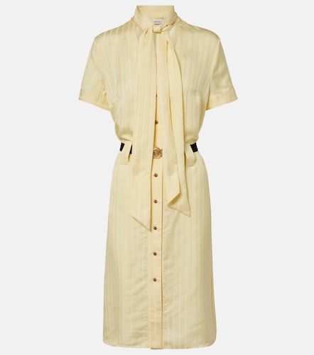 Abito corto Greca in satin jacquard - Versace - Modalova