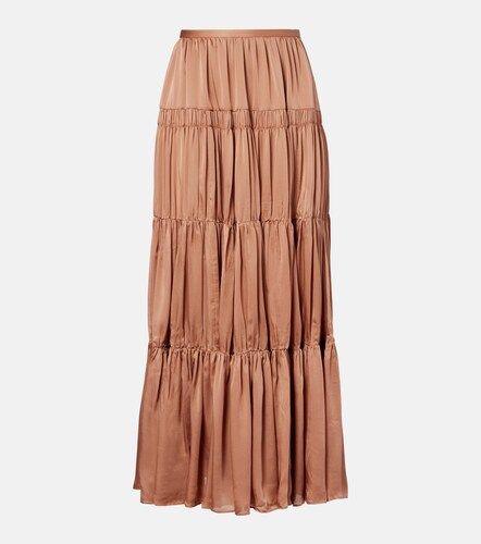 Gaelle tiered silk satin maxi skirt - Ulla Johnson - Modalova