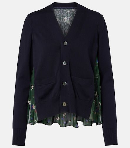 Sacai Cárdigan de algodón floral - Sacai - Modalova