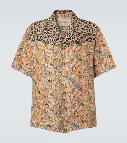 Camisa bowling de seda estampada - Valentino - Modalova