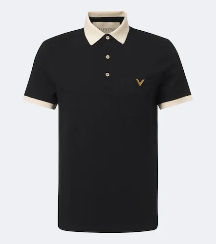 Polo VLogo in piqué di cotone - Valentino - Modalova
