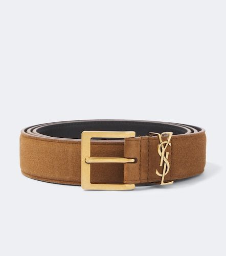 Saint Laurent Cassandre suede belt - Saint Laurent - Modalova