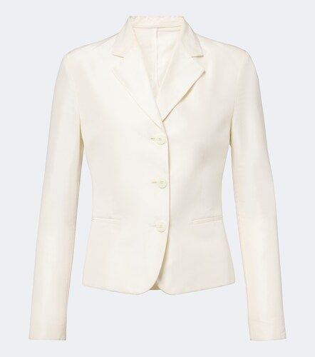 Single-breasted silk faille blazer - Gucci - Modalova