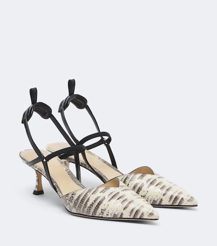 Colibri snake-effect leather slingback pumps - Fendi - Modalova