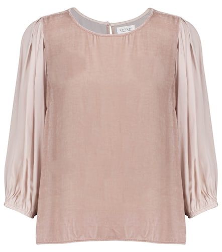Blusa Elise in velluto e seta - Velvet - Modalova