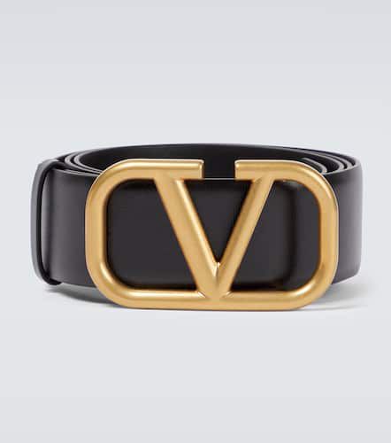 Cinturón de piel con VLogo - Valentino Garavani - Modalova